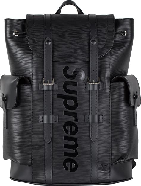 supreme leather backpack